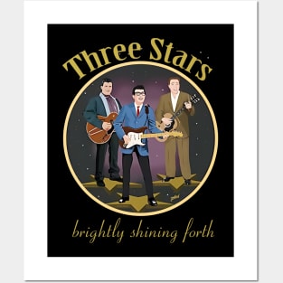 Buddy Holly three star Posters and Art